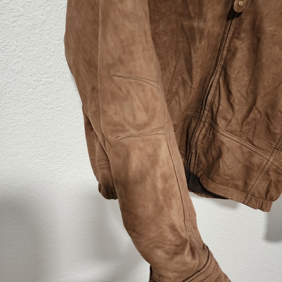 Woods Men's Classic Brown Bomber Jacket - Picture 4 of 12